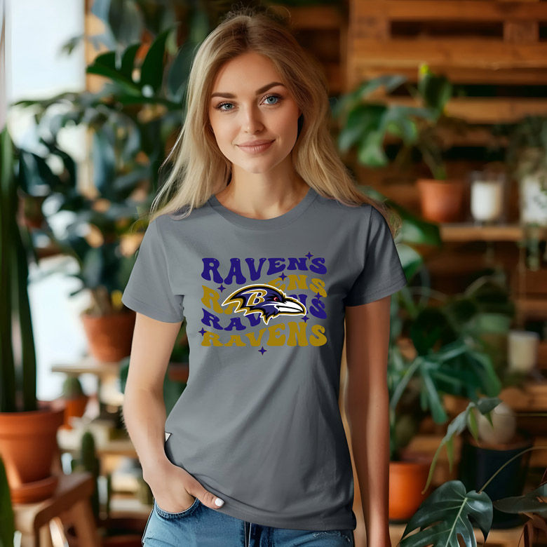 Thumbnail: NFL - Baltimore Ravens - Wavy Team Name - Apparelv