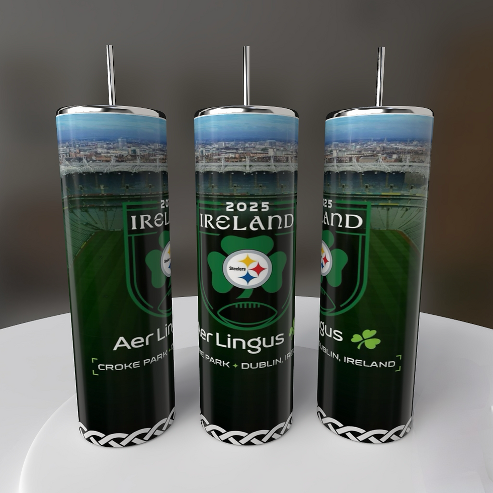 NFL - Pittsburgh Steelers - Aer Lingus 2025 Dublin Ireland - Tumbler