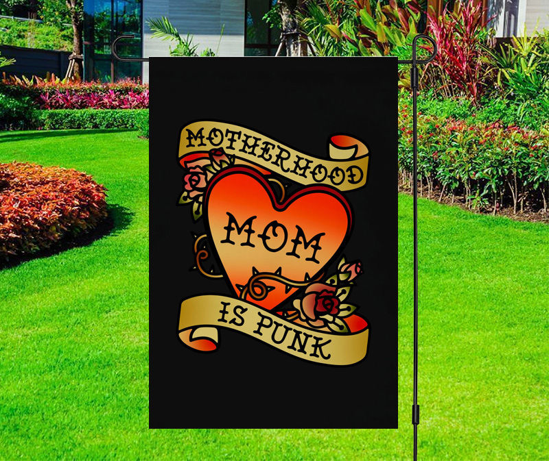 Motherhood Is Punk Yard Flag