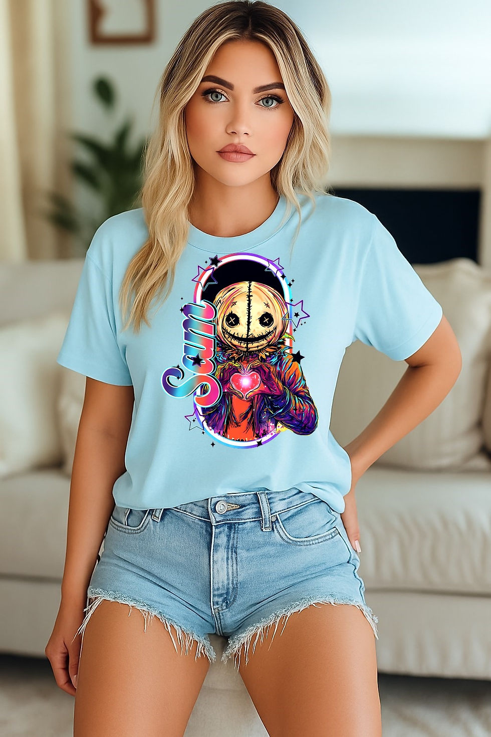 Thumbnail: Trick r Treat - Neon Sam Finger Hearts - Apparel