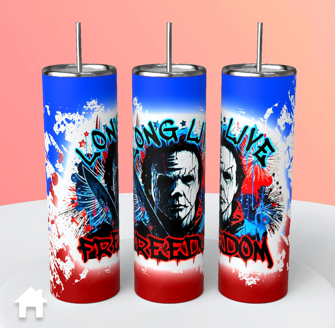 Halloween - Long Live Freedom - Michael Myers 4th July Independence - Tumbler