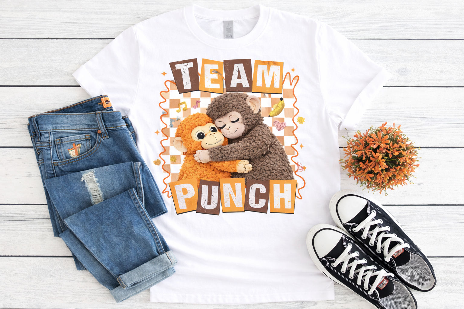 Punch the Monkey - Team Punch with Mama - Apparel