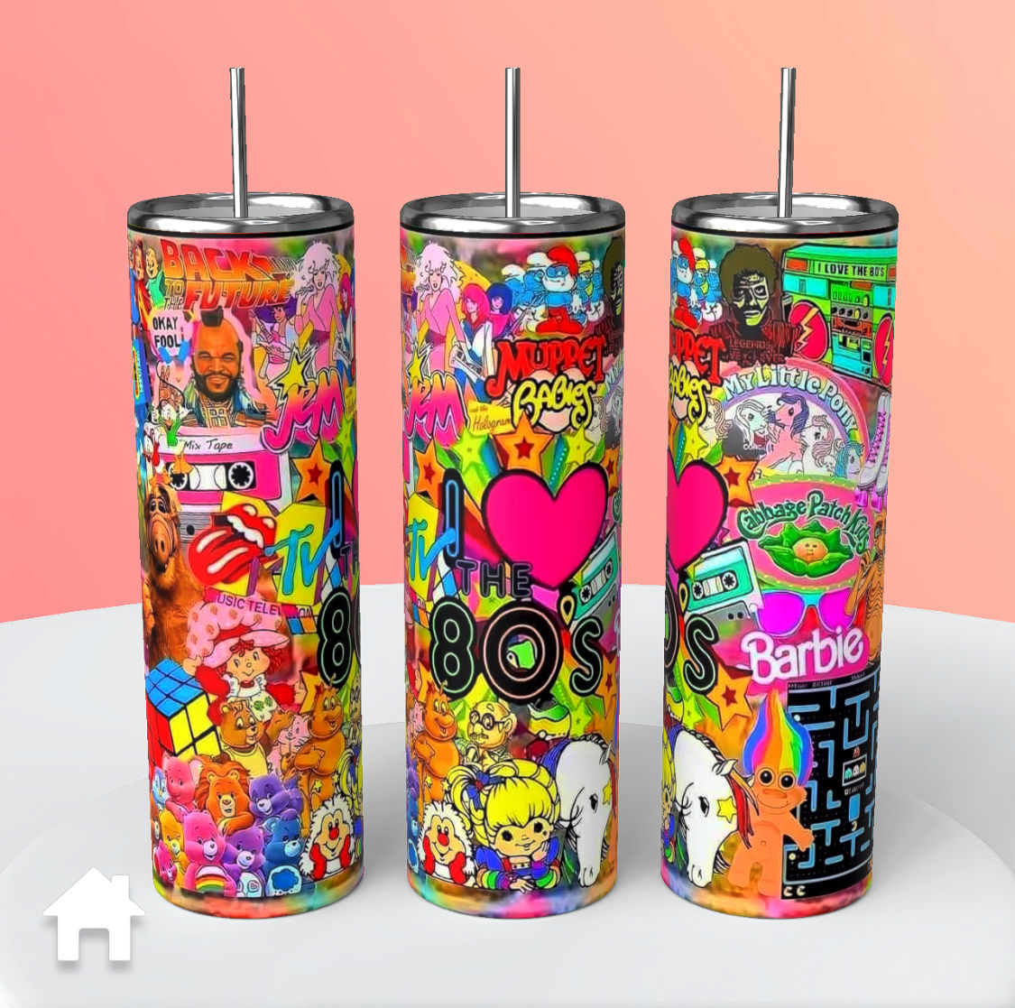 I Love the 80s tumbler 