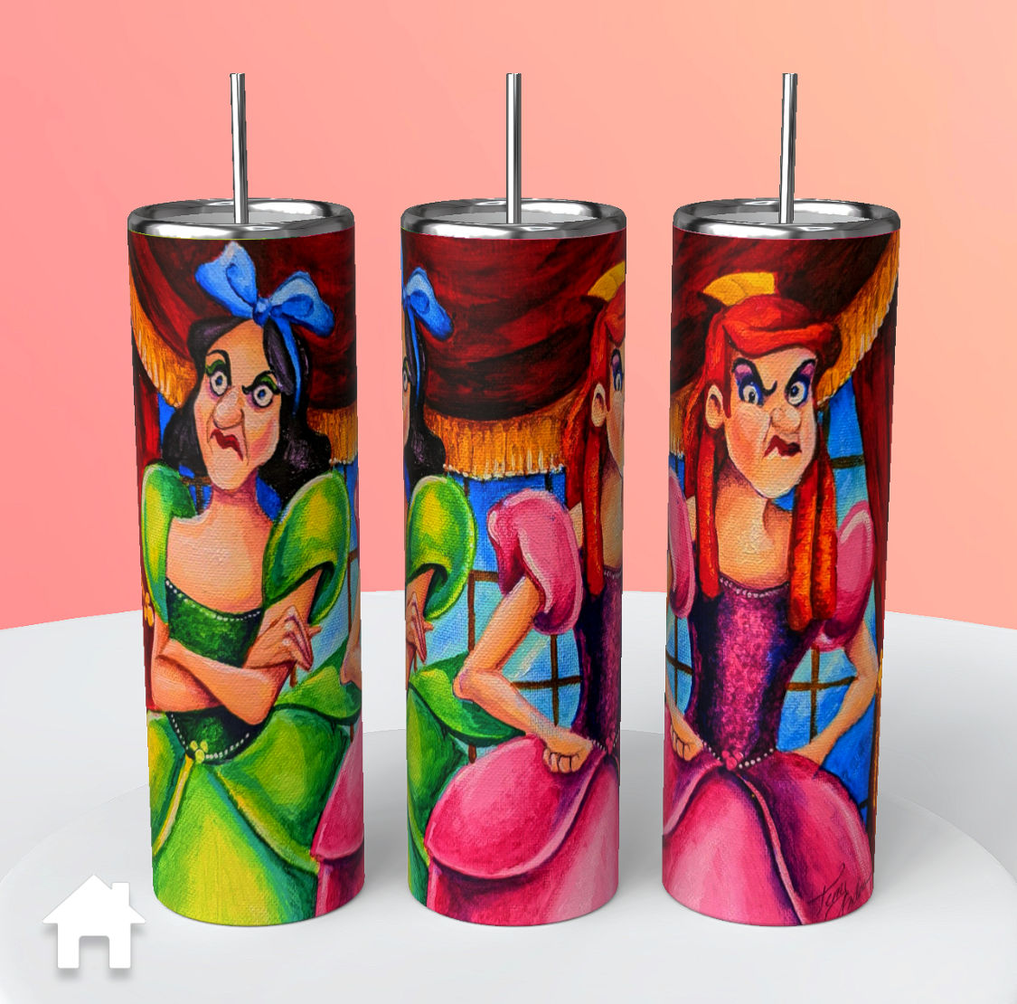 Disney Cinderella Step Sisters Tumbler