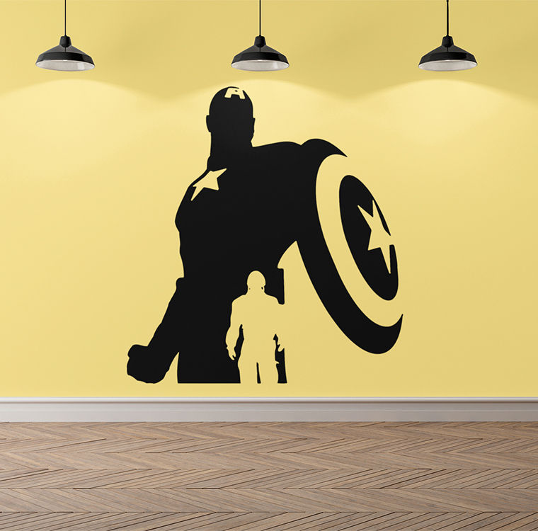Avengers - Captain America - Silhouettes - Stickers