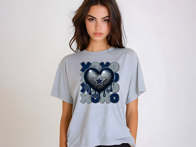 Thumbnail: NFL - Dallas Cowboys - Dripping Heart XOXO Valentine - Apparel