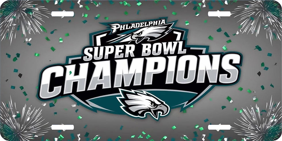 NFL - Philadelphia Eagles - Super Bowl Champions - License Plate