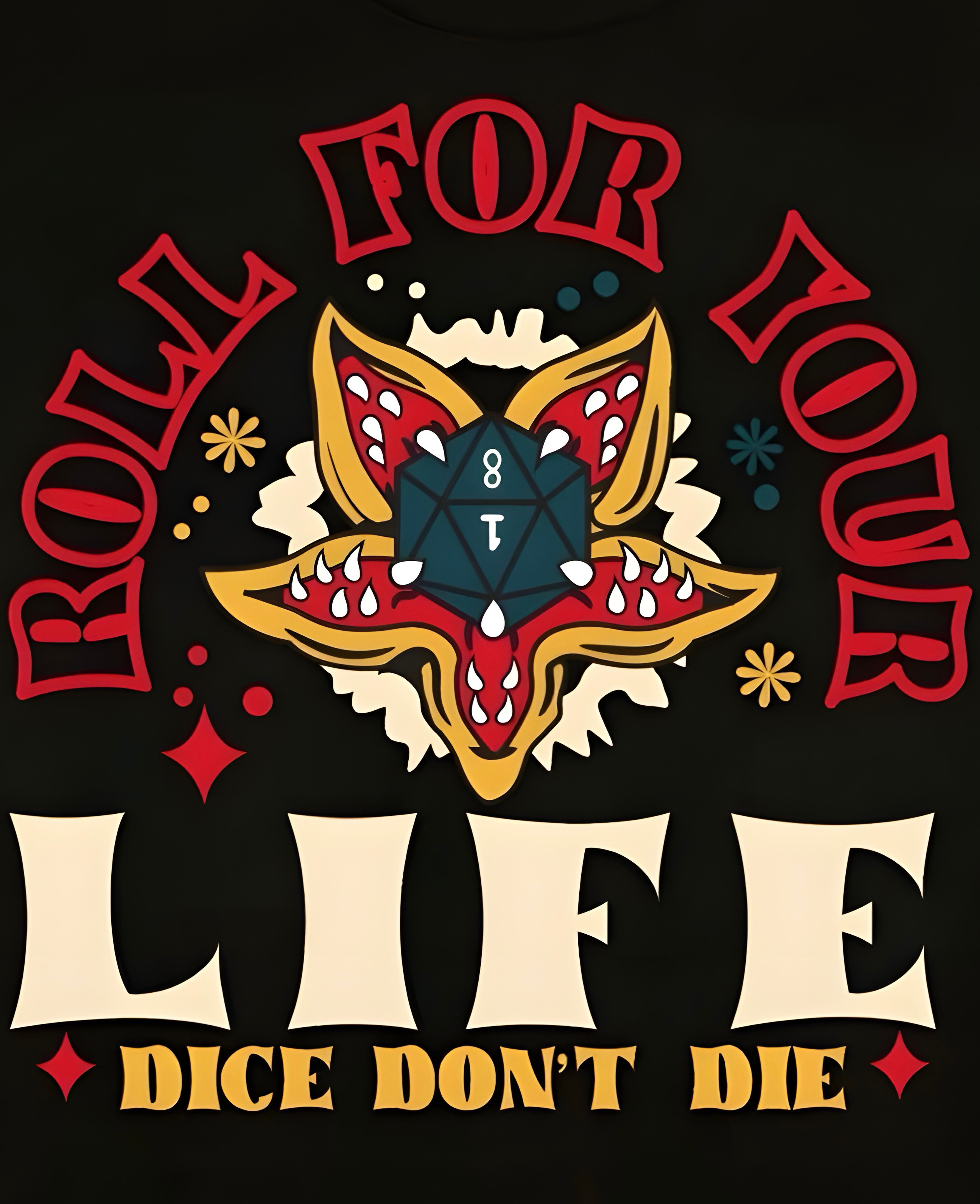 Stranger Things - Roll For Your Life Dice Don’t Lie shirt - Apparel