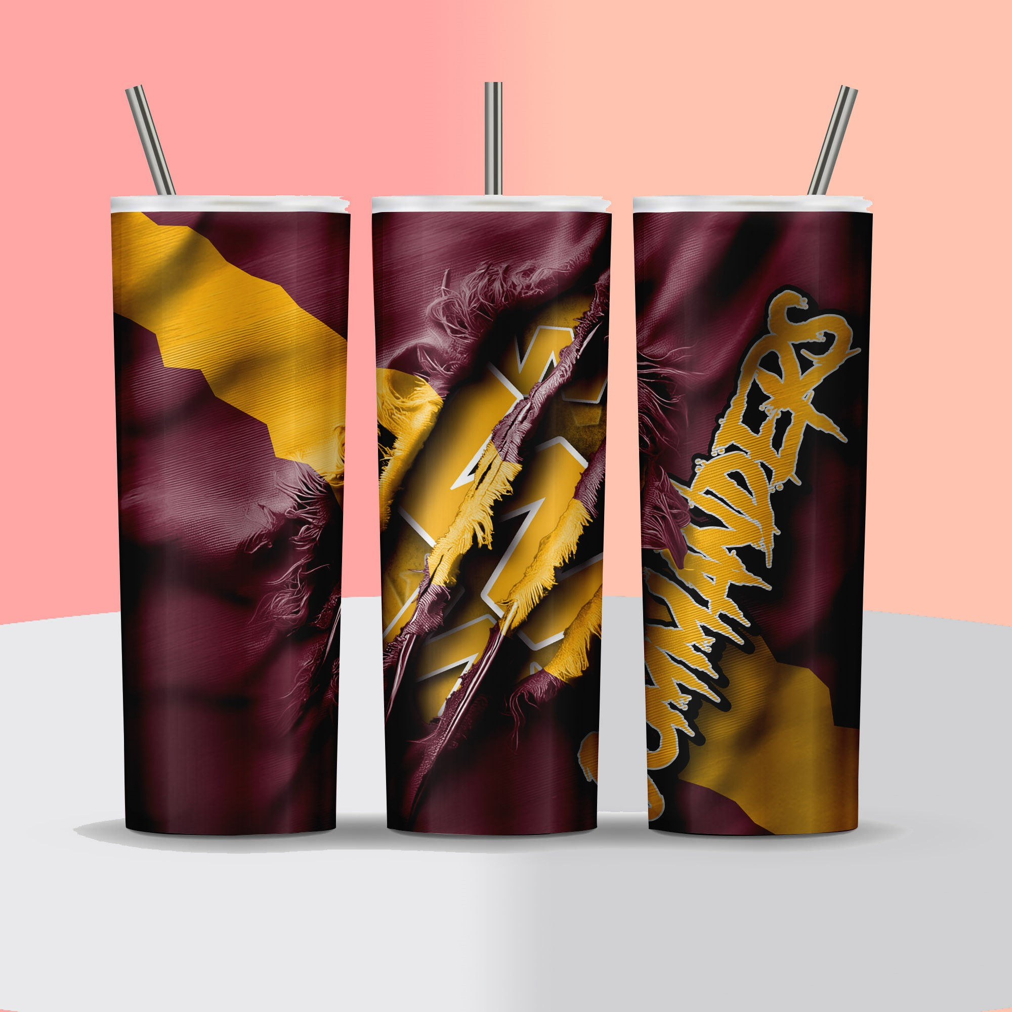 NFL - Washington Commanders - Football Ripped Flag - Tumbler