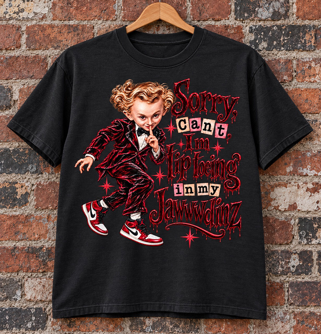 Rumplestiltskin - Sorry Can’t I’m Tip Toeing in my Jawwdinz shirt - Apparel