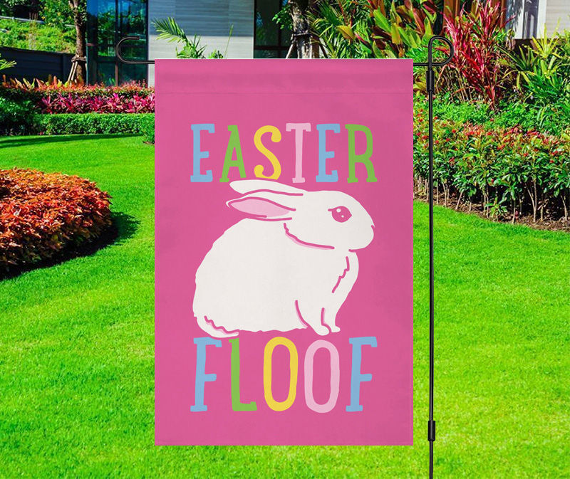 Easter Floof Bunny Yard Flag