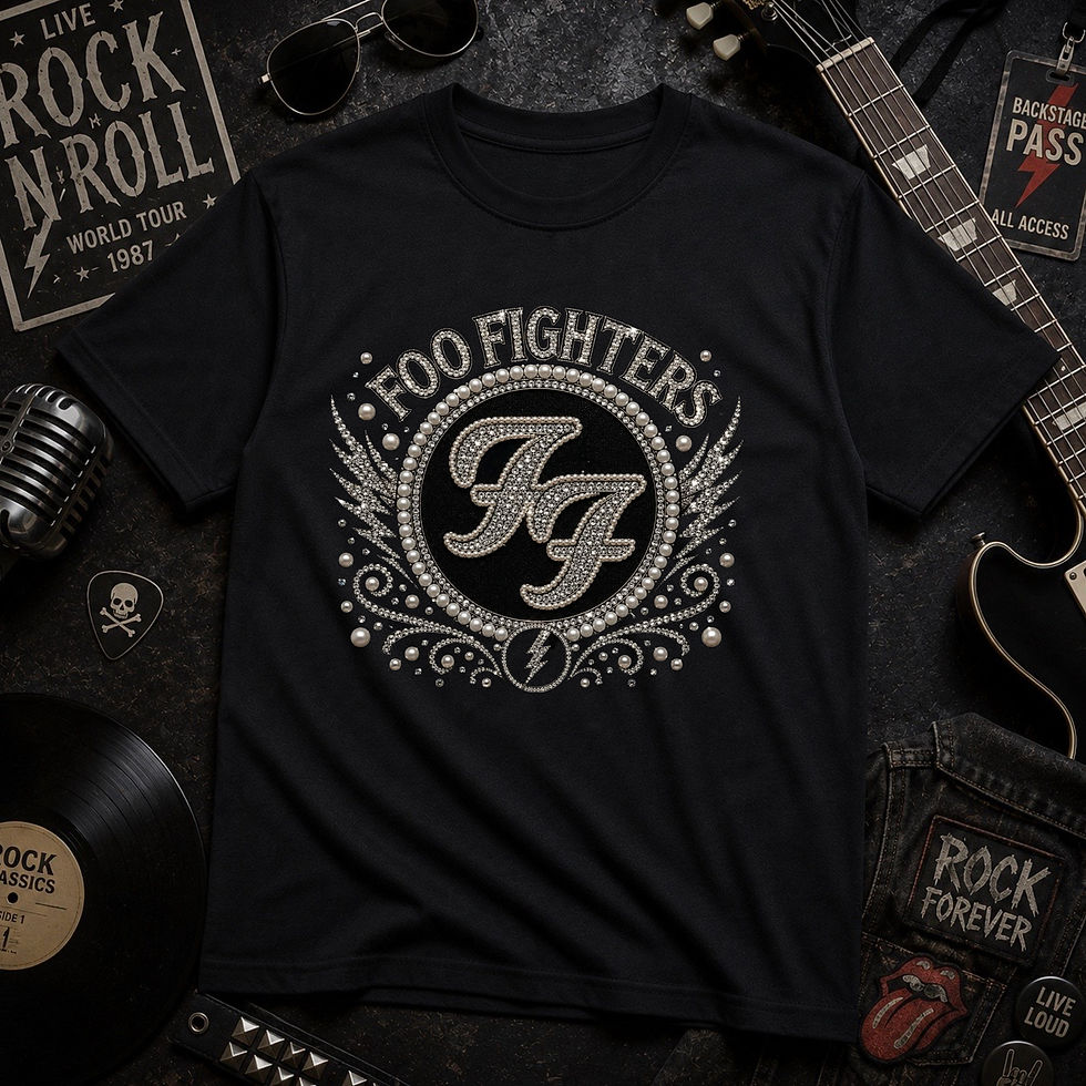 Thumbnail: Foo Fighters - FF Faux Diamond and Bead shirt - Apparel