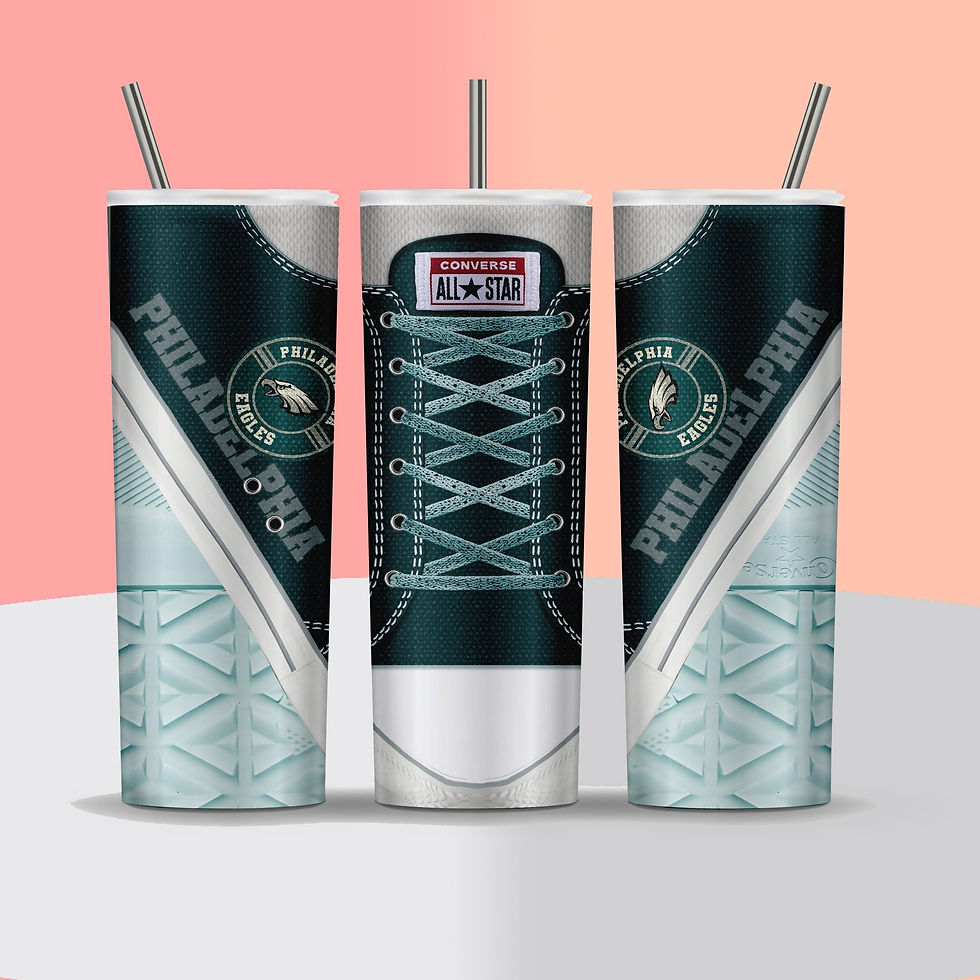 NFL - Philadelphia Eagles - Football Converse Shoes - Tumbler