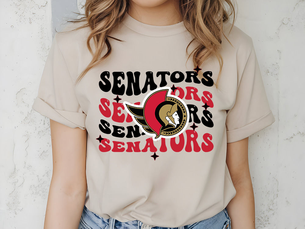 NHL - Ottawa Senators - Wavy Letters - Apparel