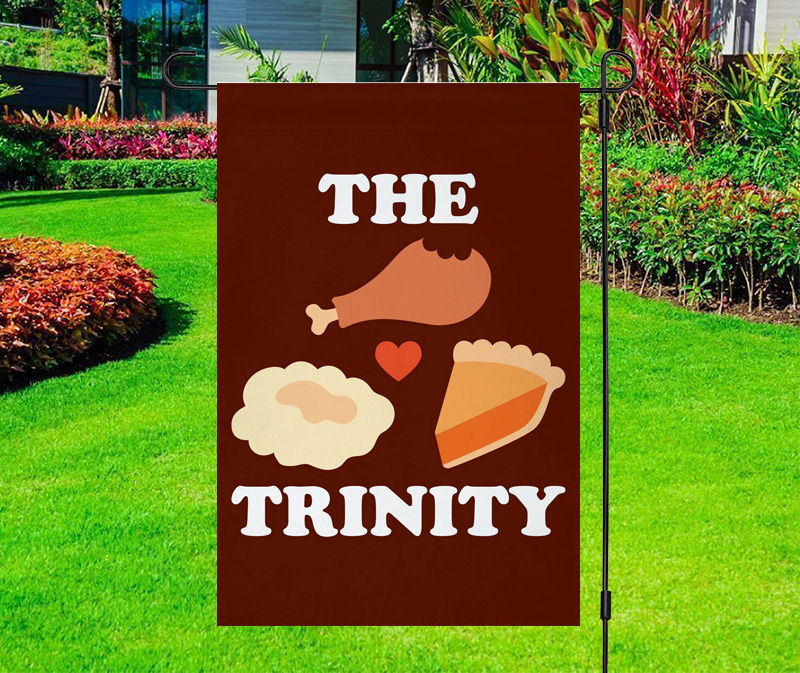 The Trinity Thanksgiving Food Yard Flag
