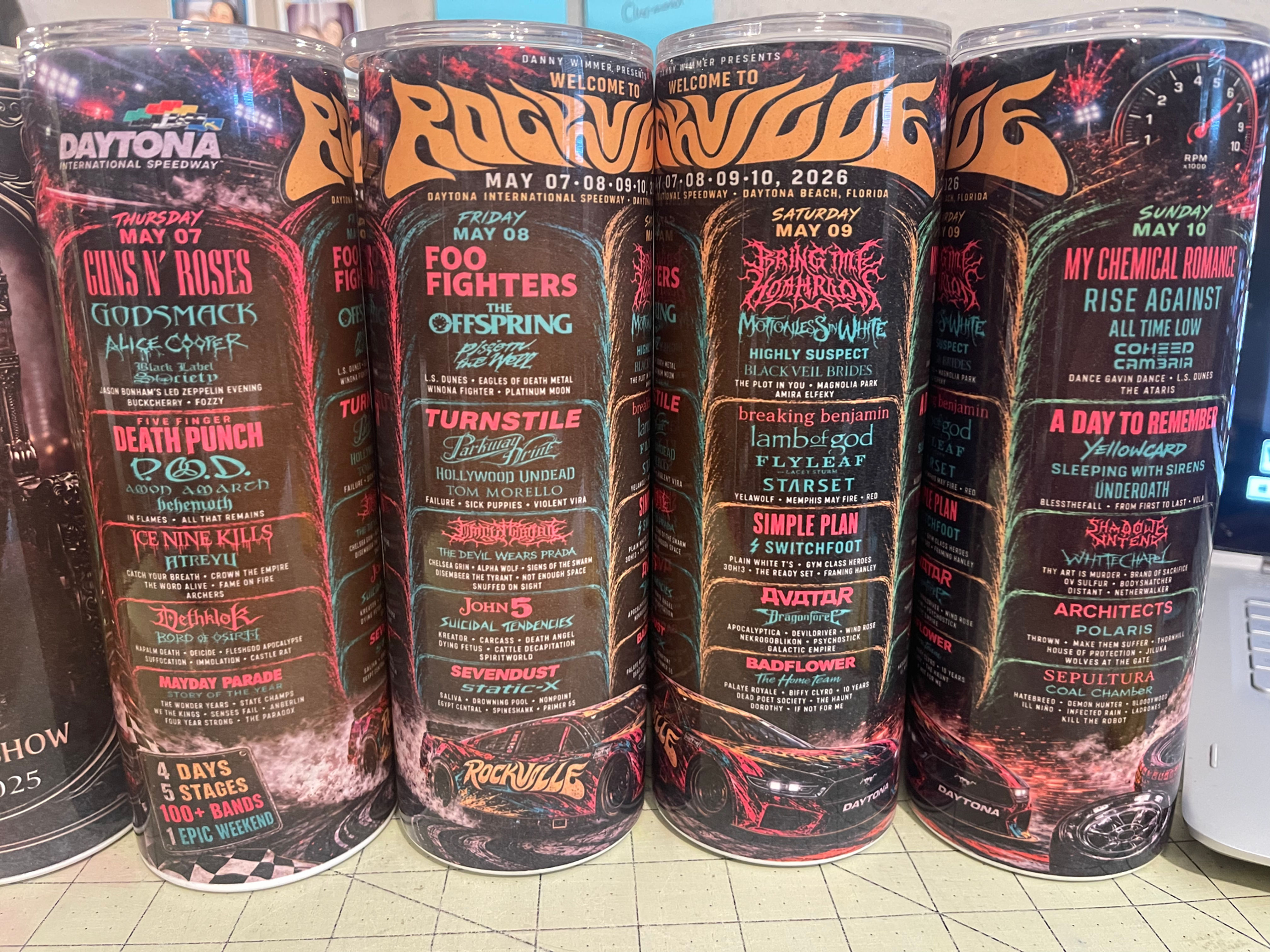 Rockville 2026 Lineup tumbler