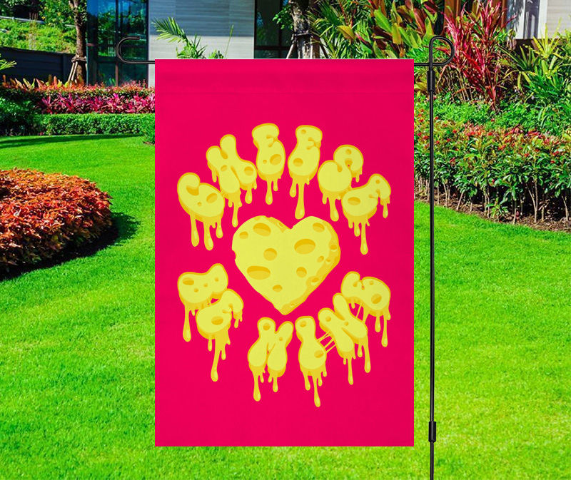 Valentine Day - Cheese Be Mine Yard Flag