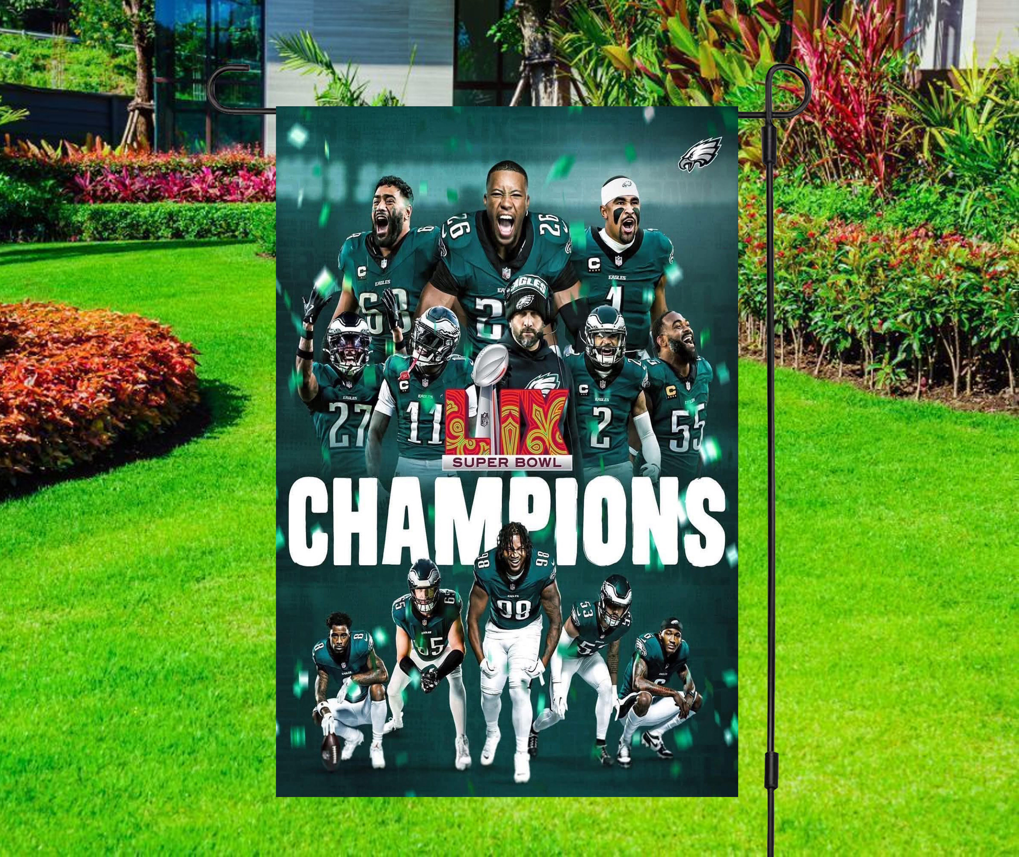 NFL - Philadelphia Eagles - Super Bowl LIX Champions - Garden Yard Flag