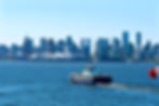 The Seabus between North Vancouver & Downtown Vancouver,BC