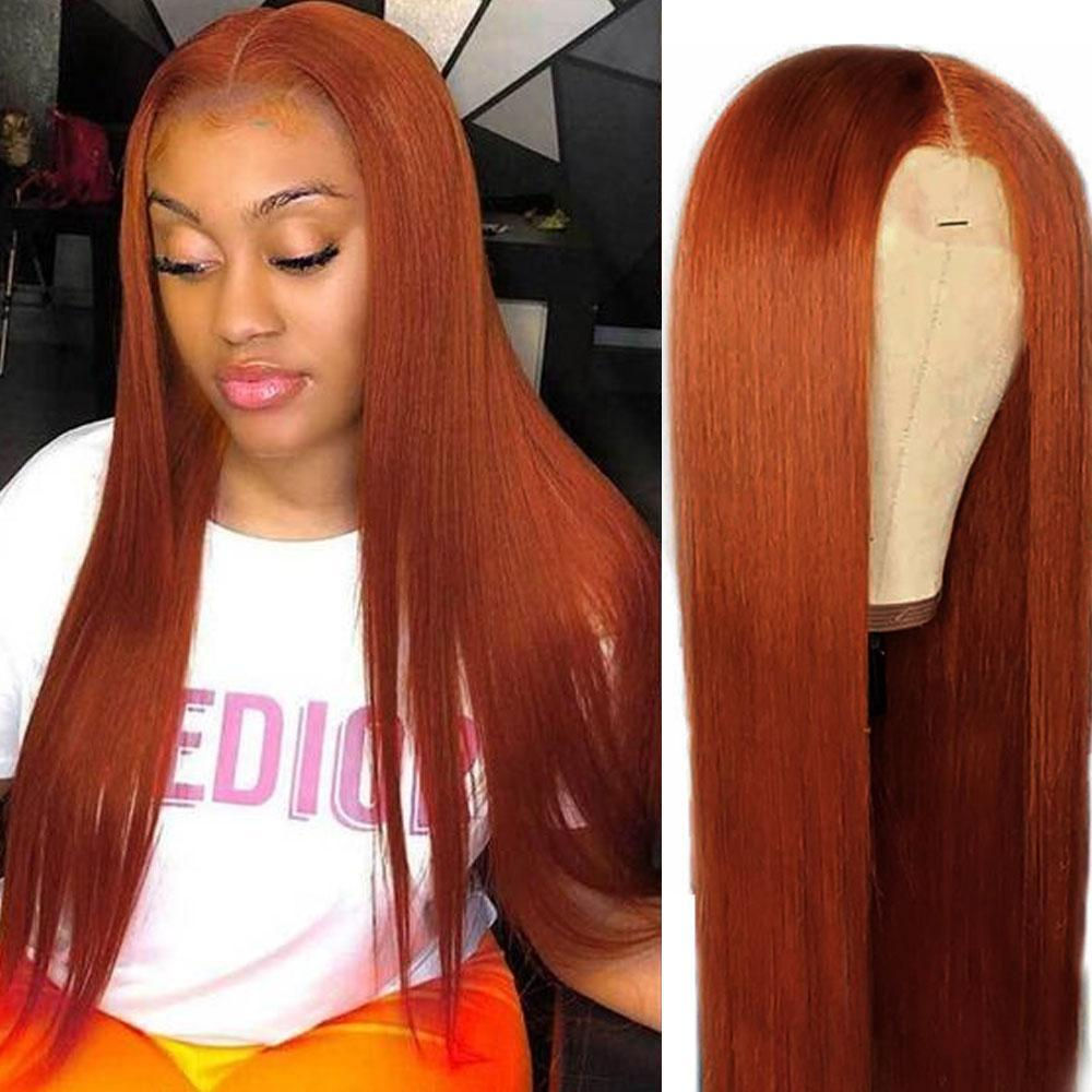 Burnt Orange Wig Straight/Bodywave