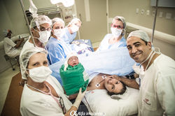 foto e vídeo de parto