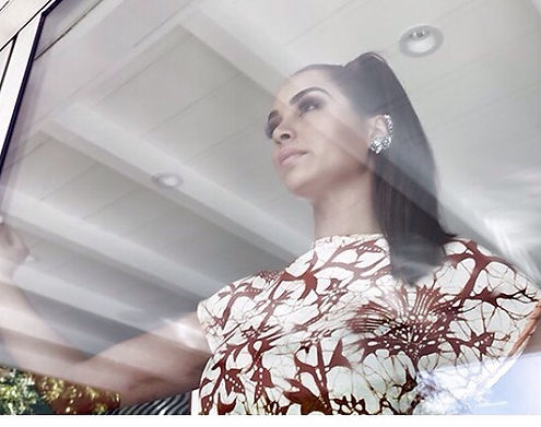 Tucker perry sleek ponytail by Leana Mcknight