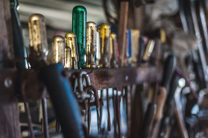 Screwdrivers on Rack