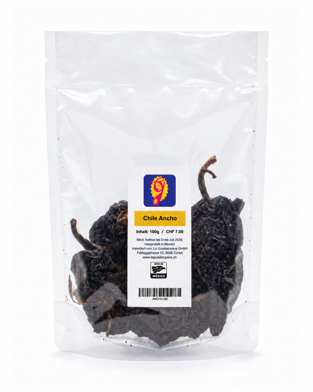Getrocknete Ancho Chilischoten