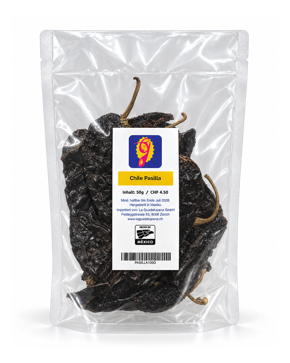 getrocknete Pasilla Chilischoten