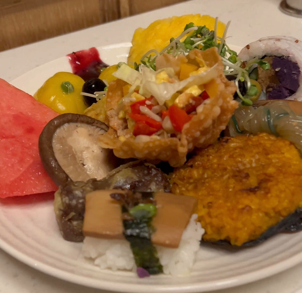 vegan buffet food