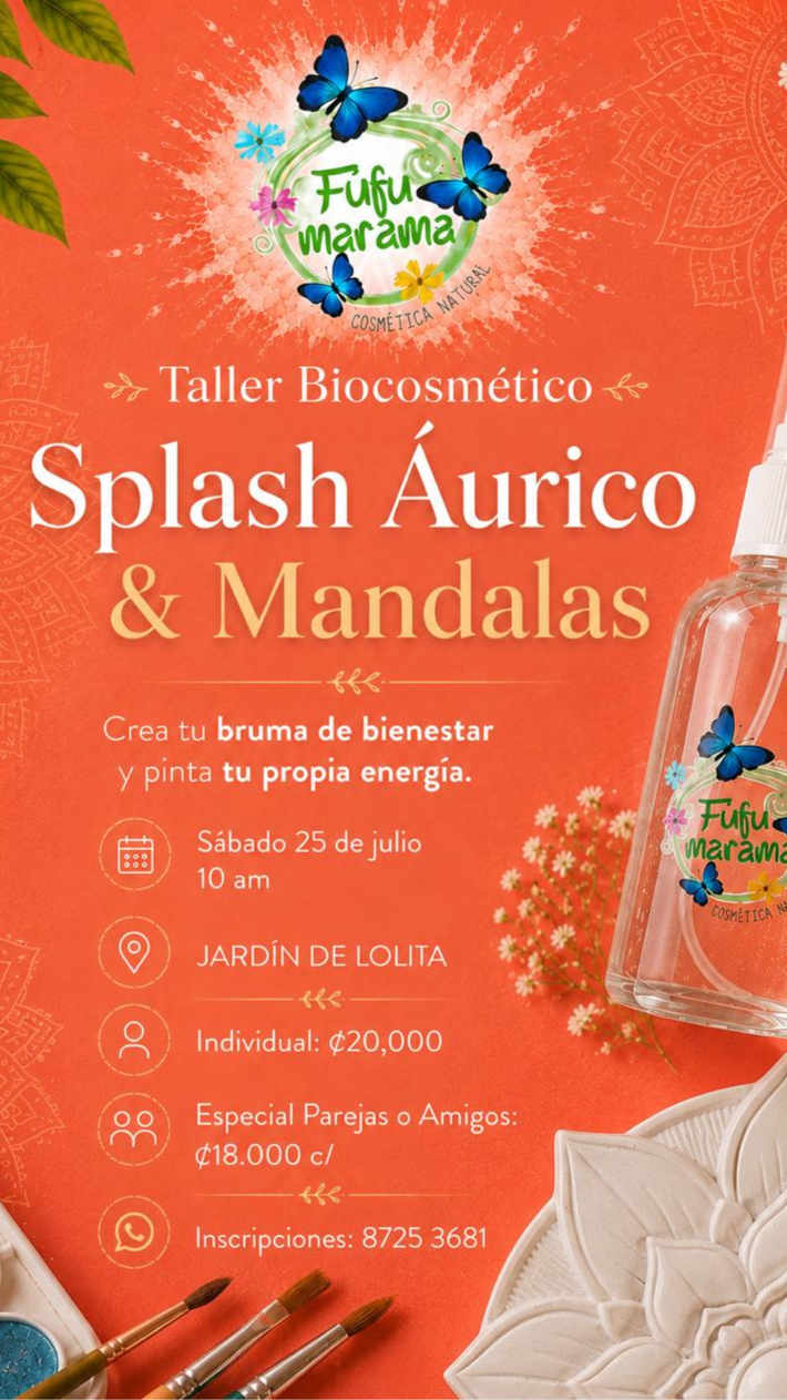 Taller Biocosmético: Splash Áurico y Mandalas 🌿