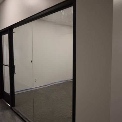 conference room with glass wall