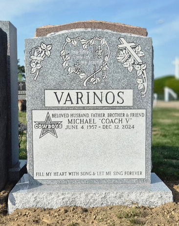 Barre Gray Granite Memorial installed at Saint Raymond's Cemetery in the Bronx, NY
