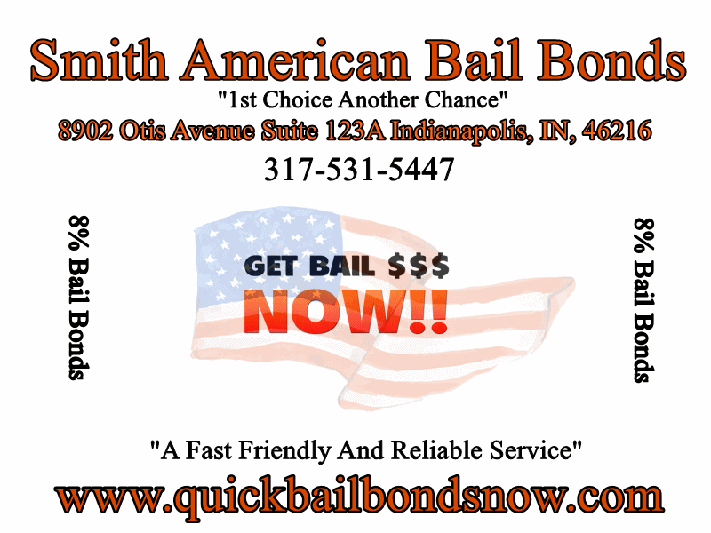 Smith American Bail Bonds! Bail Bond Service Areas! 317-531-5447!