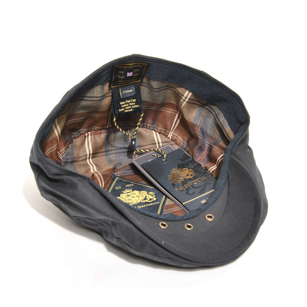 Thumbnail: FAILSWORTH Wax Flap Cap Black