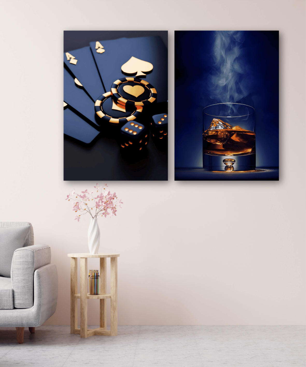 Quadro decorativo Duo Noite em Risco