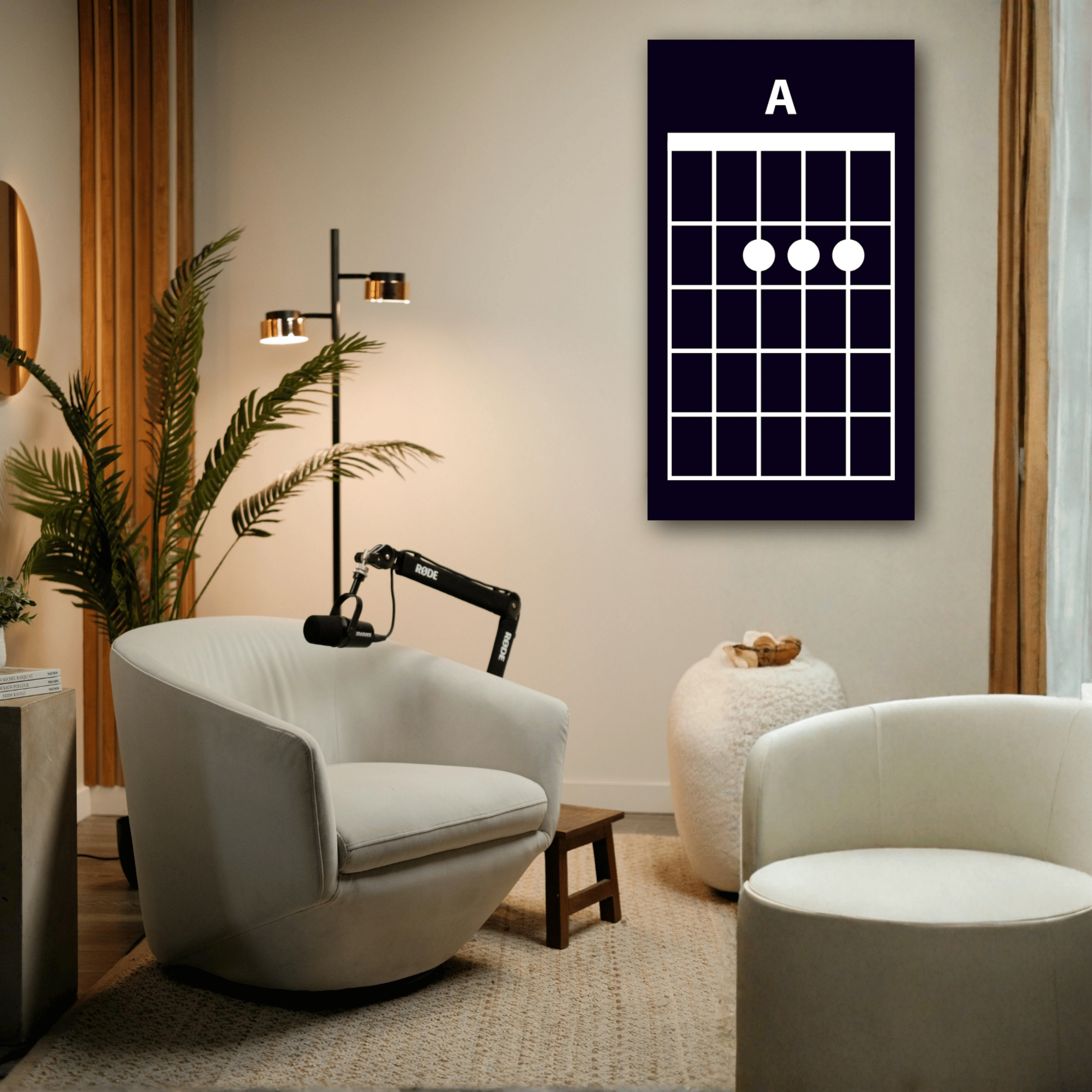 Painel acústico Lá Maior