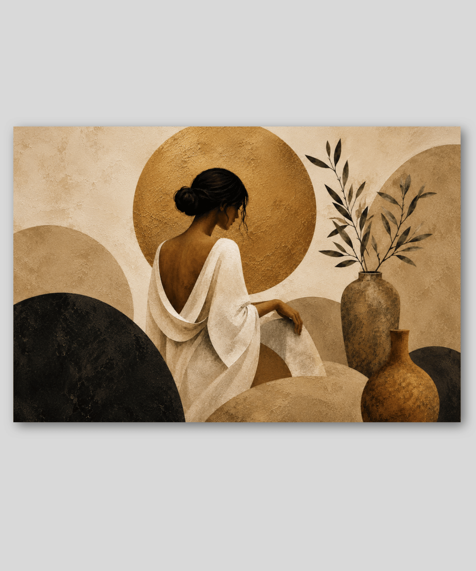 Quadro decorativo Essência Dourada