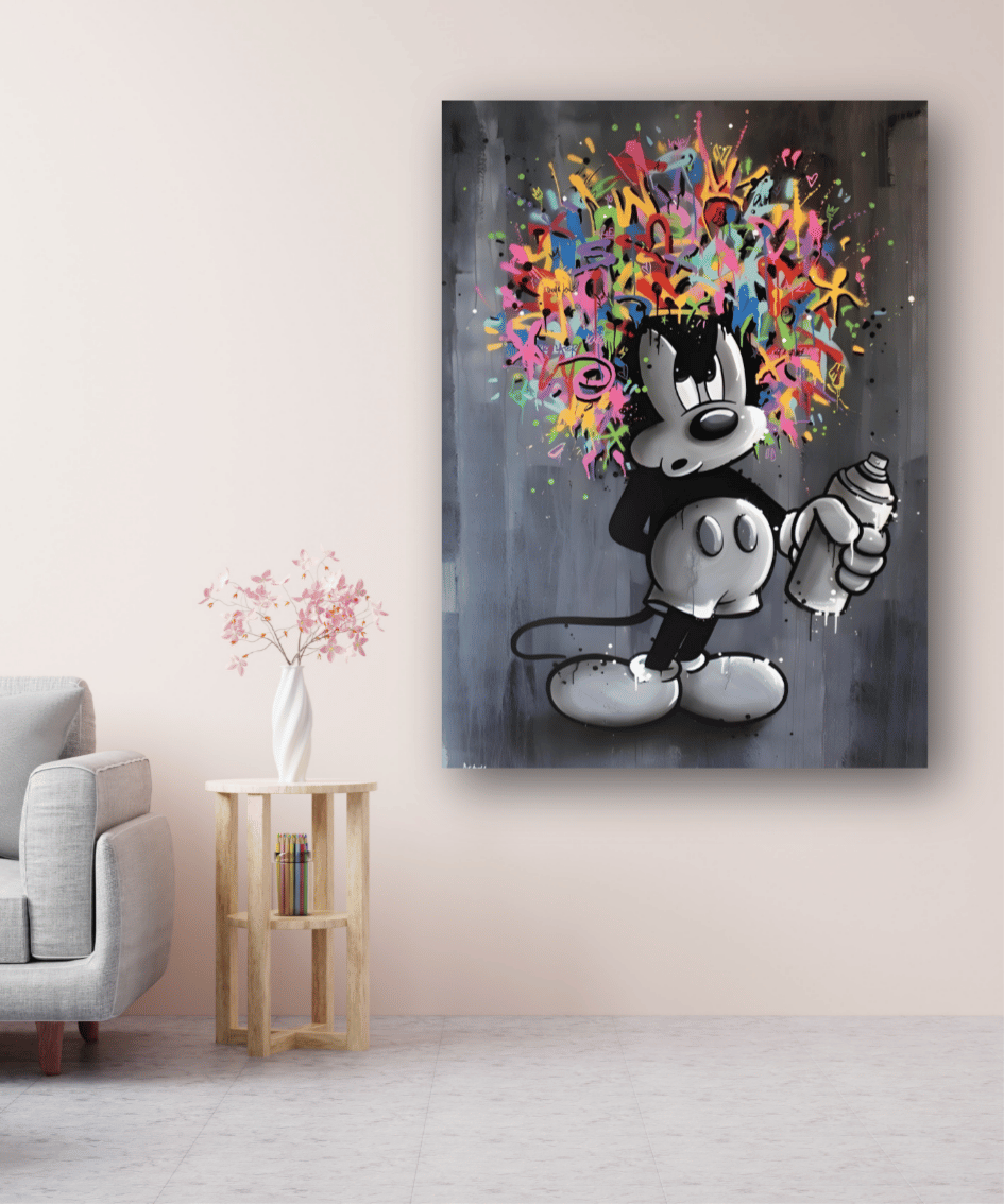 Quadro decorativo Rebeldia em cores