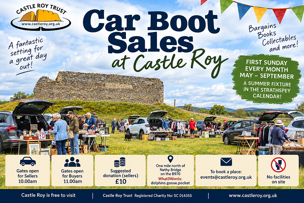 Castle Roy’s Summer Monthly Car Boot Sale