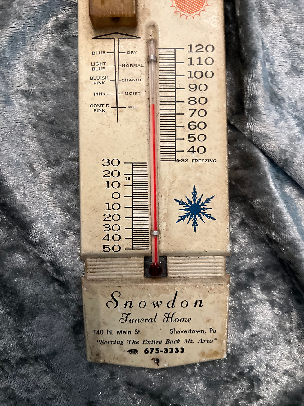 Thumbnail: Snowdon Funeral Home Thermometer