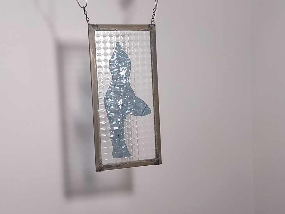 Thumbnail: Yoga Lady: Blue on Clear