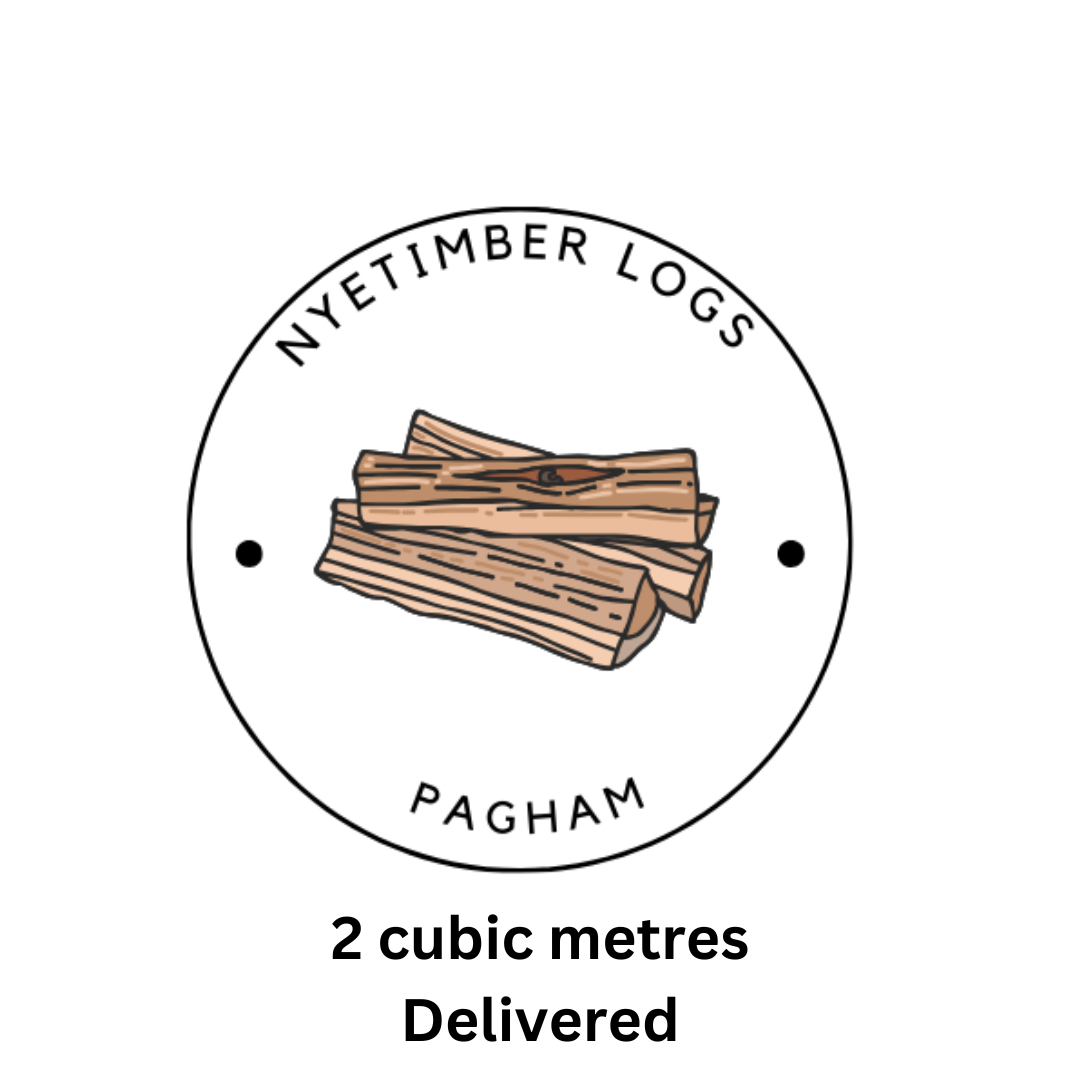 Delivery of 2 cubic metres hardwood seasoned logs for log burners