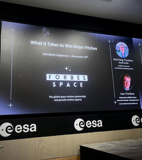 Forbes-Space at ESA Space Solutions Conference