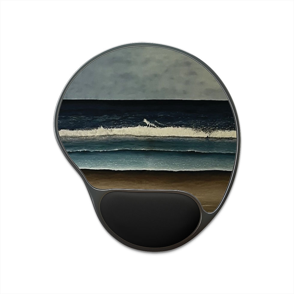 "Where the Ocean meets the Shore" Mouse Pad With Wrist Rest