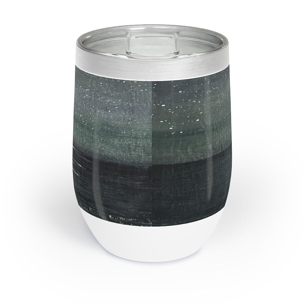 Thumbnail: Full Moon over River Chill Wine Tumbler