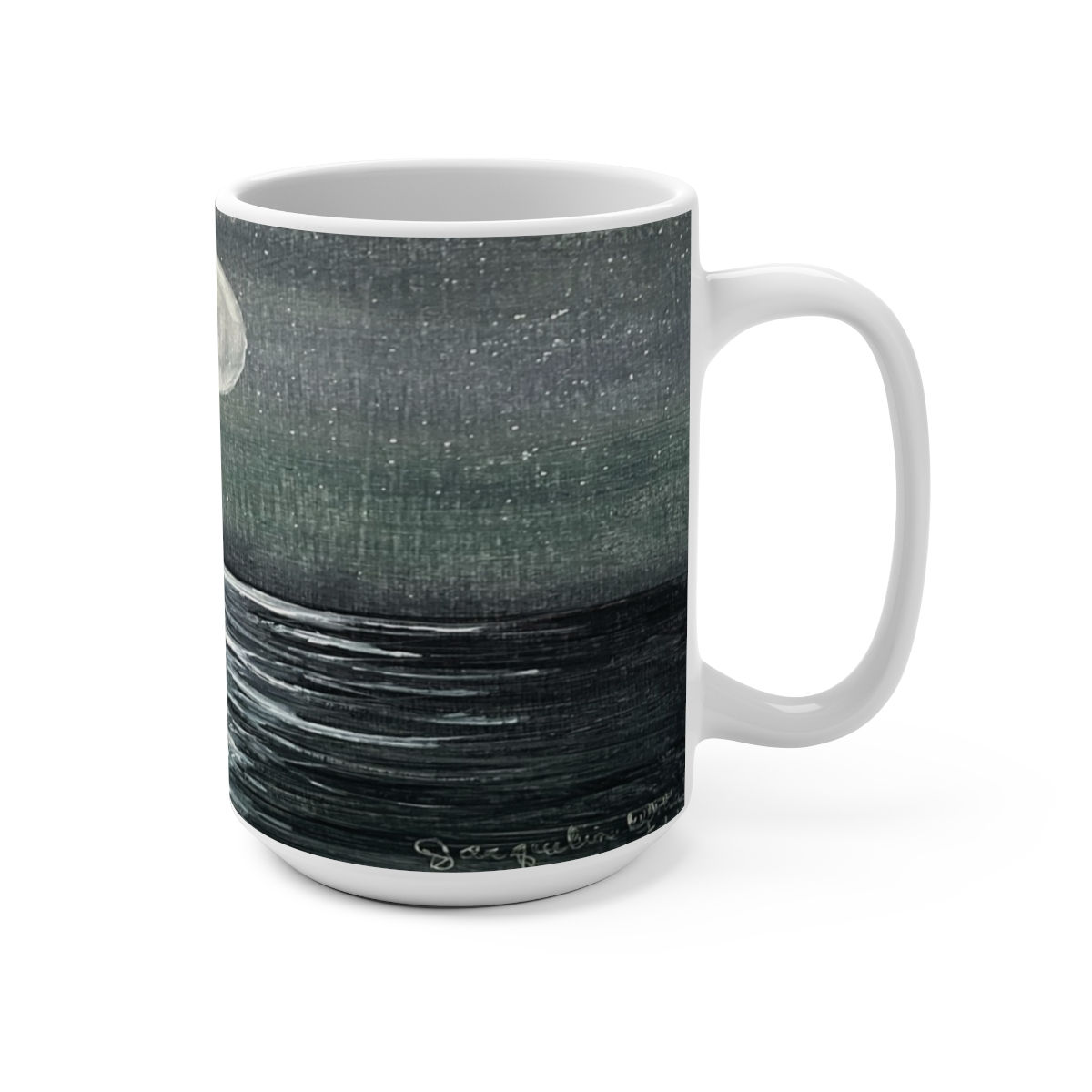 Full Moon over River Mug 15oz