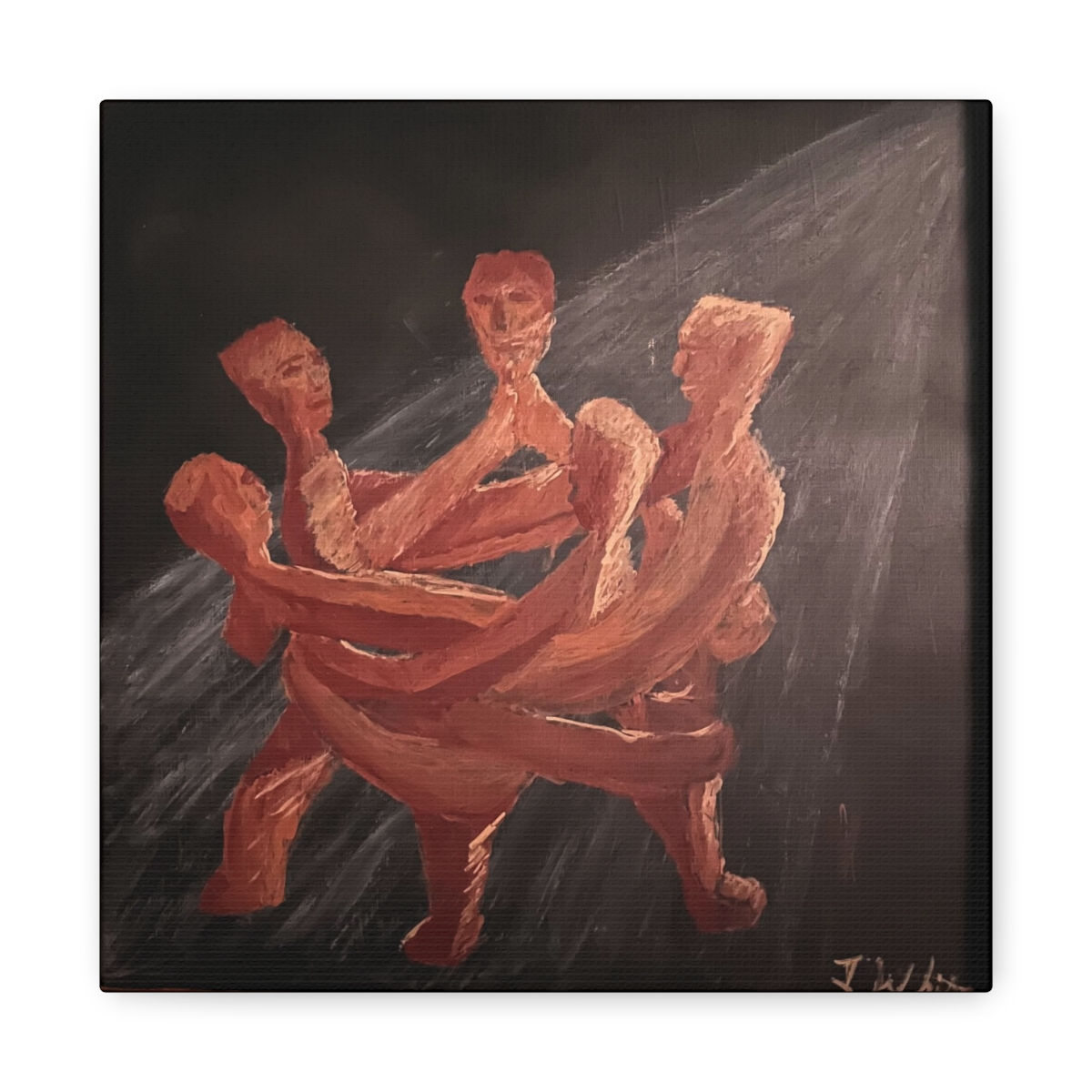 "Ring of Enlightened Men," Matte Canvas, Stretched