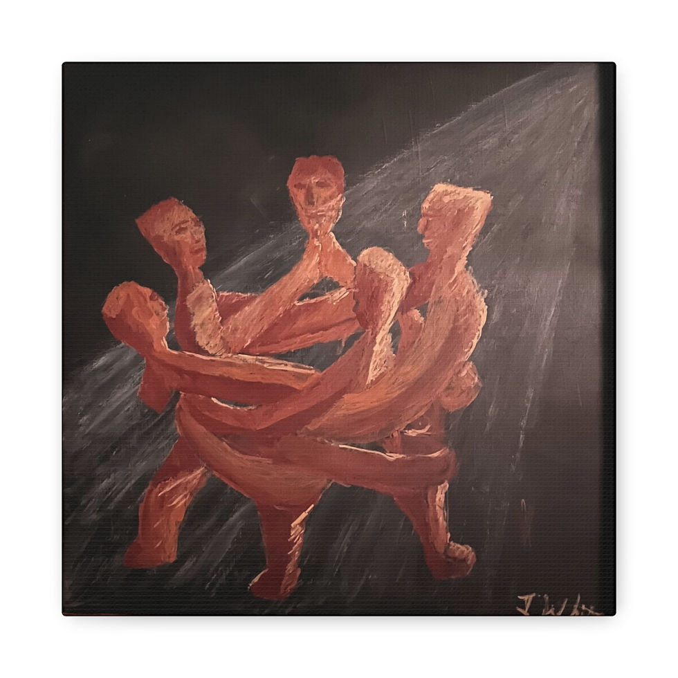 "Ring of Enlightened Men," Matte Canvas, Stretched