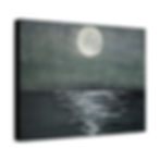 Thumbnail: "Full Moon over River" Matte Canvas, Stretched, 1.25"
